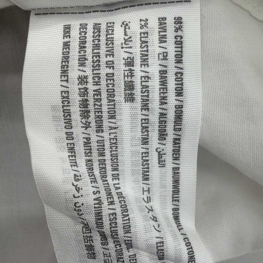 Abercrombie & Fitch Linen Shirt Men's Large White Button Up Long Sleeve Cotton - Picture 7 of 11